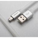 USB micro F73 white-silver 1.2 m